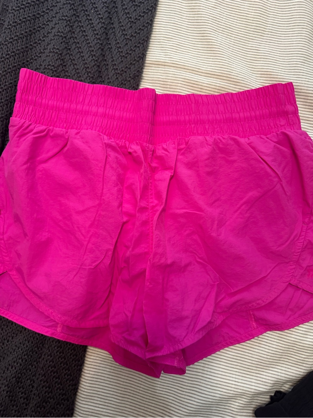 all in motion Hot Pink Smocked Waist Athletic Shorts